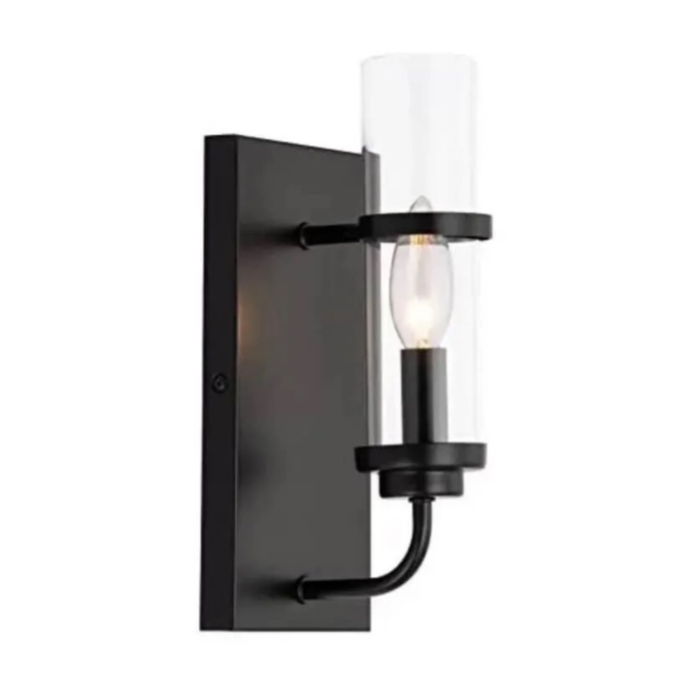 Black wall light
